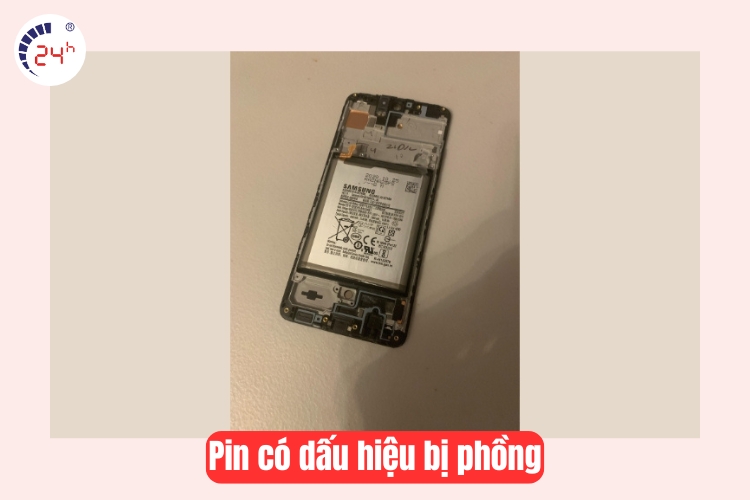 pin có dấu hiệu bị phồng