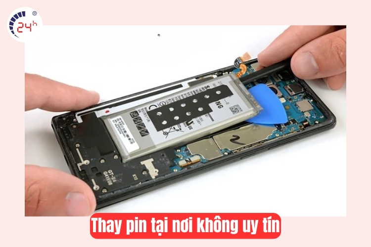 thay pin tại nơi không uy tín