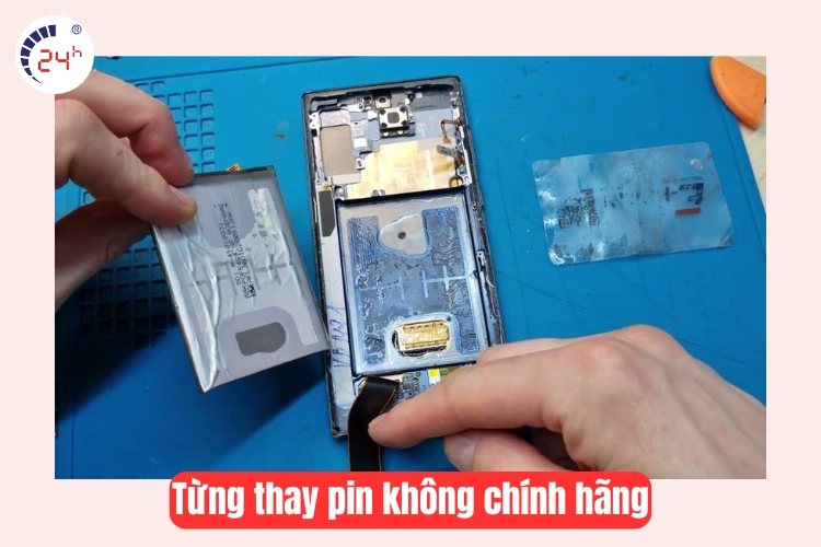 từng thay pin không chính hãng