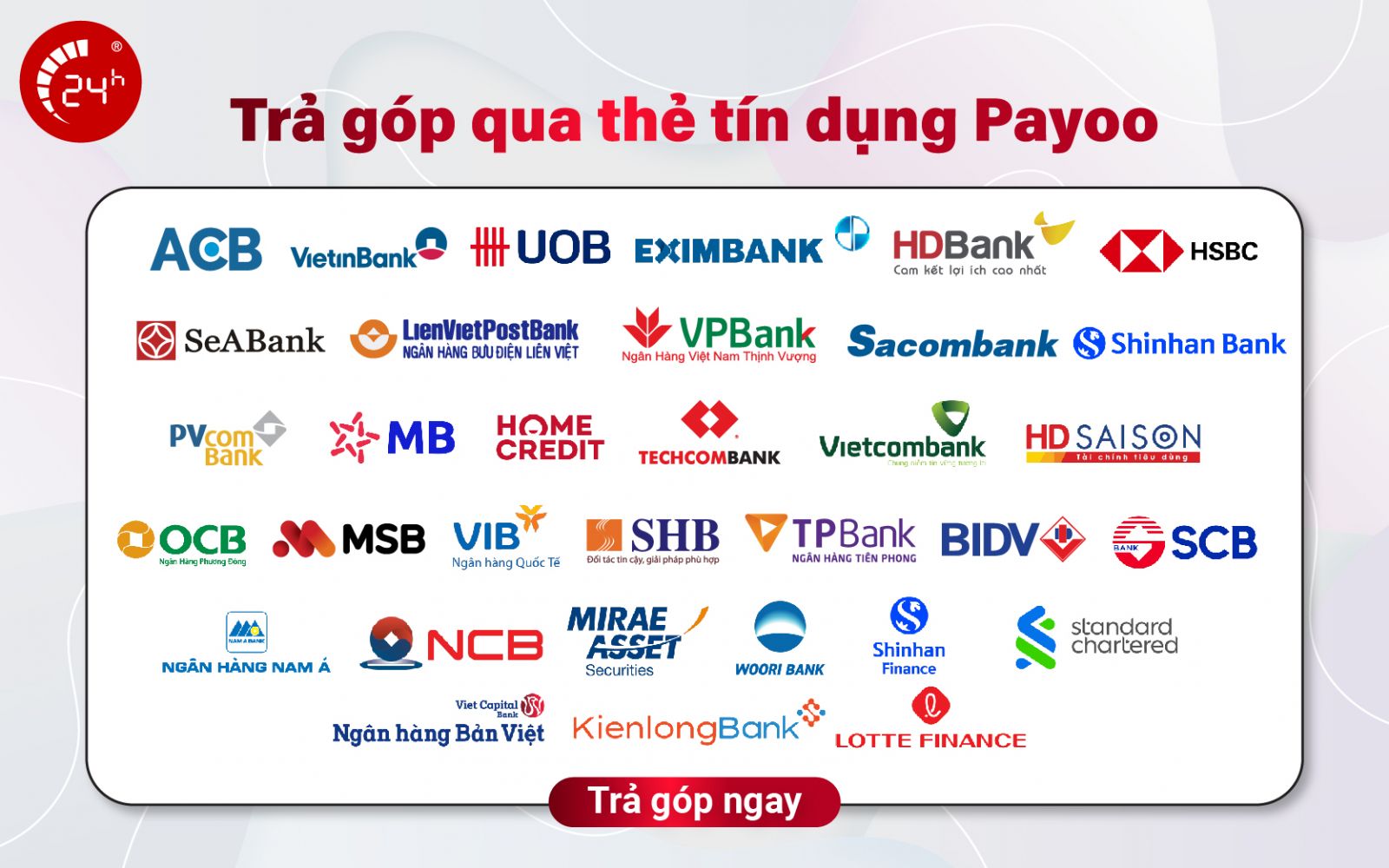 trả góp 4 không qua payoo