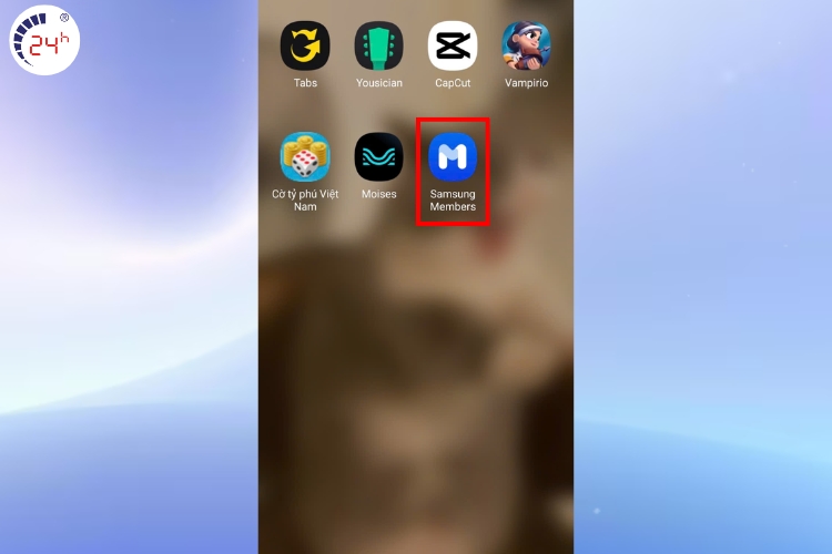 mở ứng dụng Samsung Members