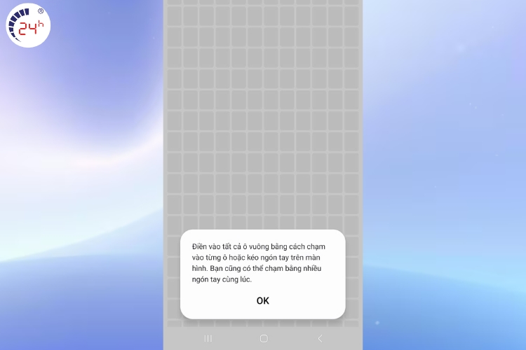 tô hết tất cả ô trống