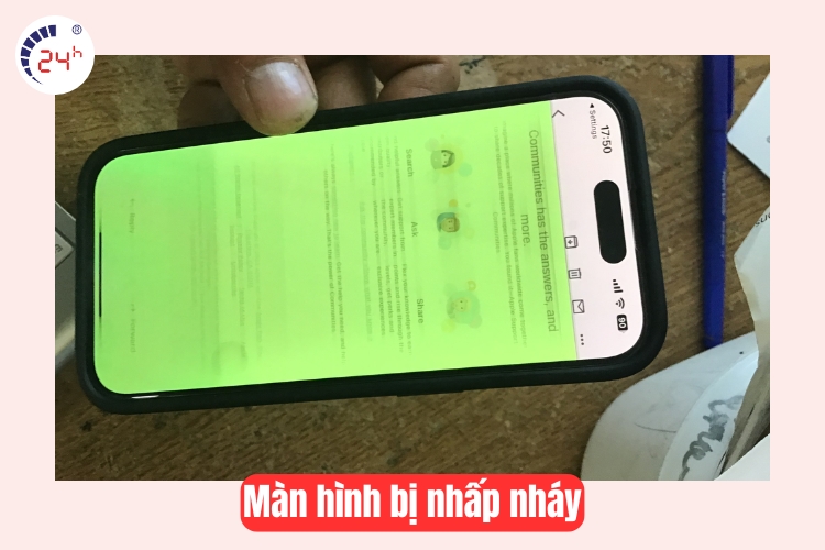 màn hình iPhone 14 Pro bị nhấp nháy