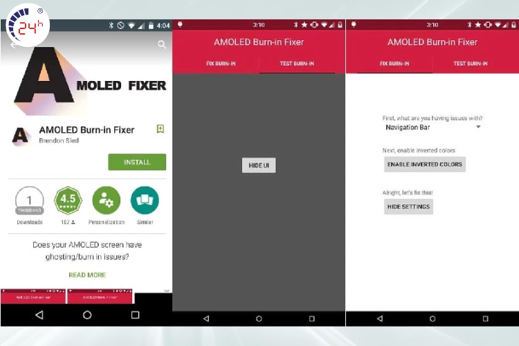 ứng dụng Amoled Burn-in Fixer