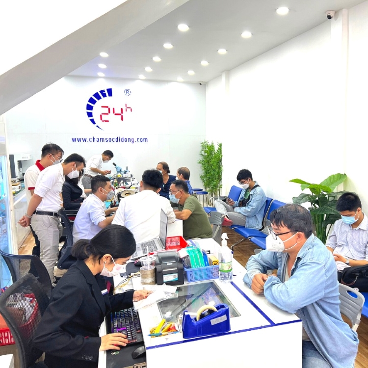 Ép cổ màn hình iPhone 16 Plus