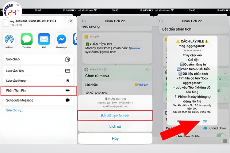 chọn phân tích pin
