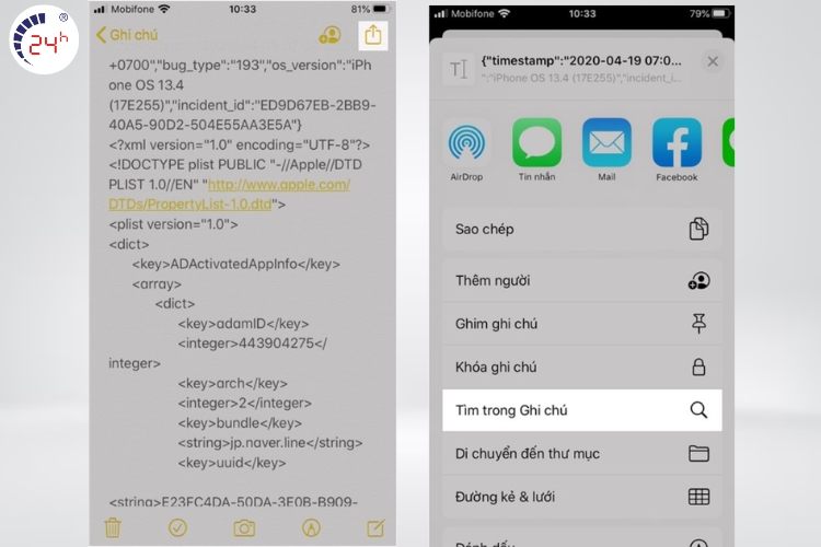 Kiểm tra bằng tính năng Analytics của Apple bước 4