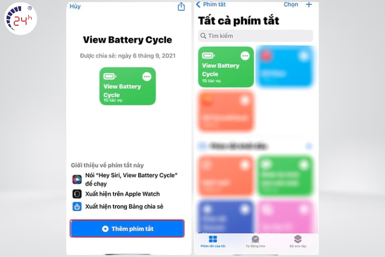tải phím tắt View Battery Cycle