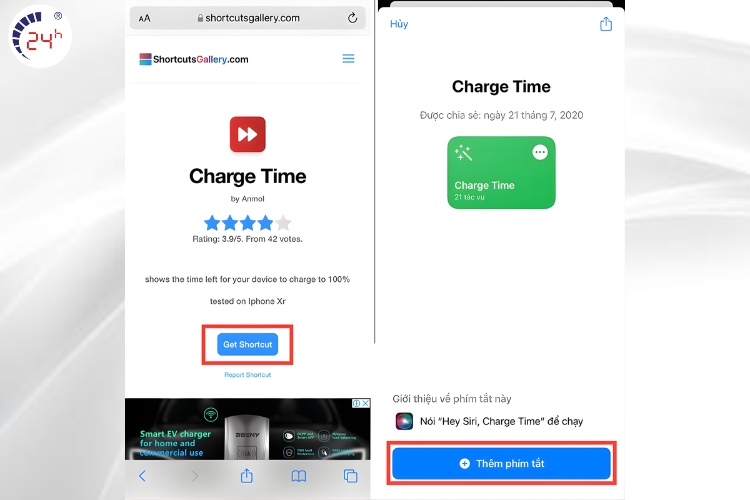 tải phím tắt charge time
