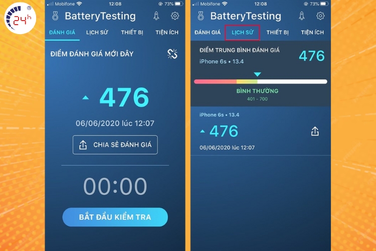 xem điểm đánh giá