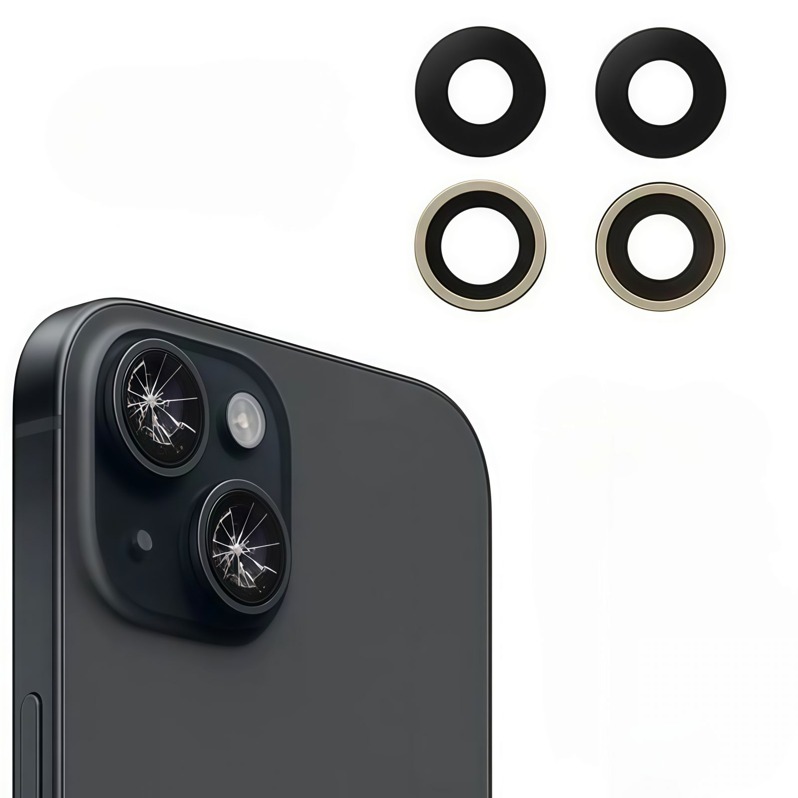 Thay kính camera sau iPhone 15