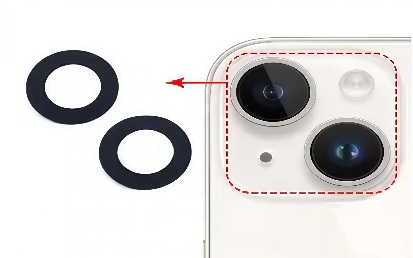 Thay kính Camera sau iPhone 14 Plus