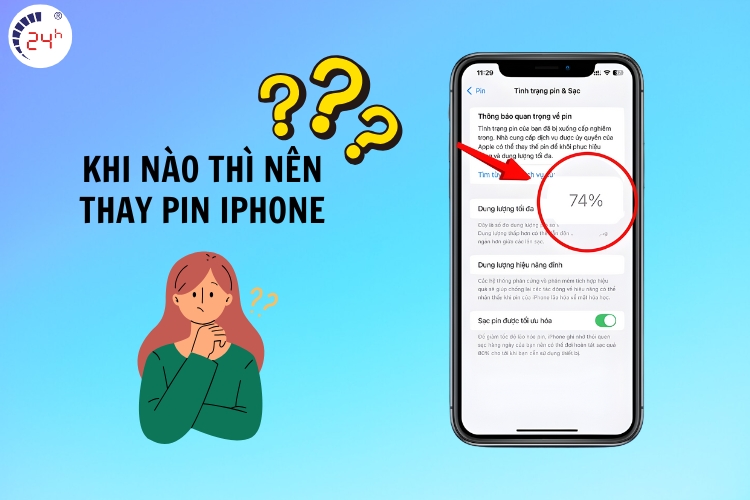 khi nào cần thay pin iphone