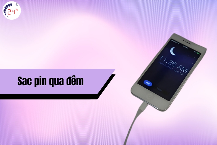 sạc pin qua đêm