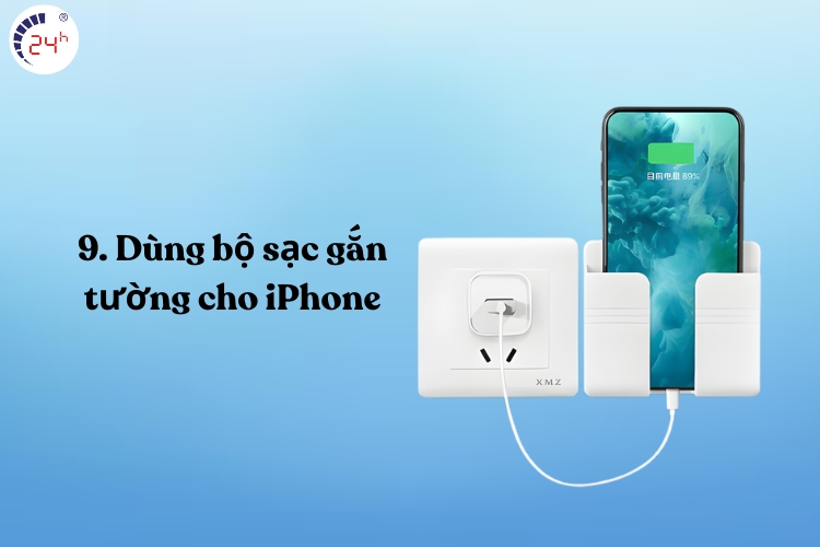 Dùng bộ sạc gắn tường cho iPhone