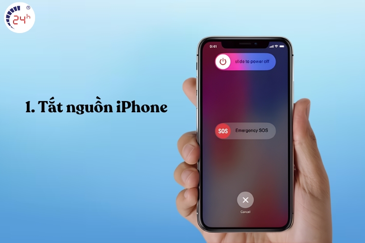 Tắt nguồn trước khi sạc pin