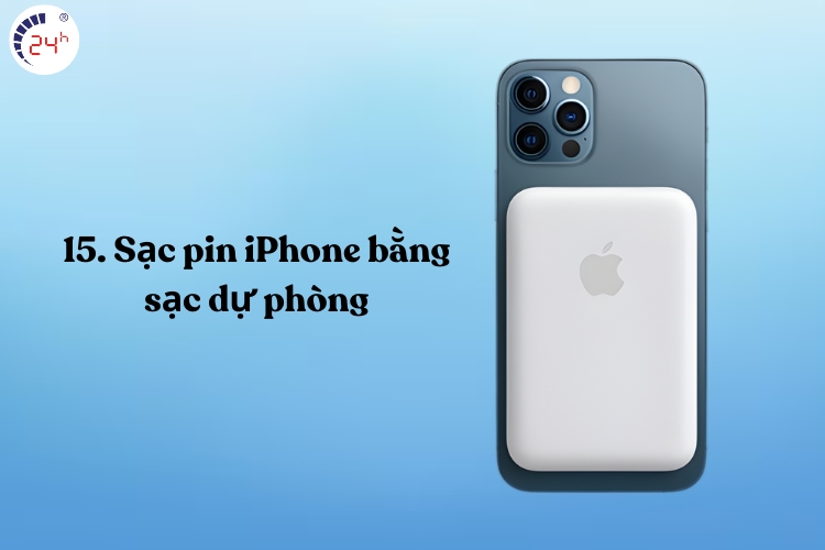 Sạc pin iPhone bằng sạc dự phòng