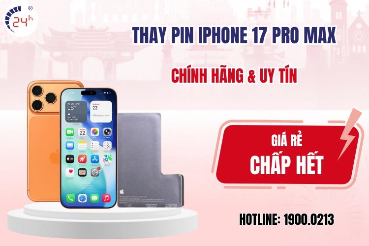thay pin iphone 17 pro max
