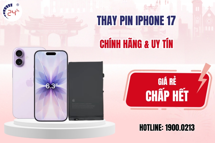 thay pin iphone 17