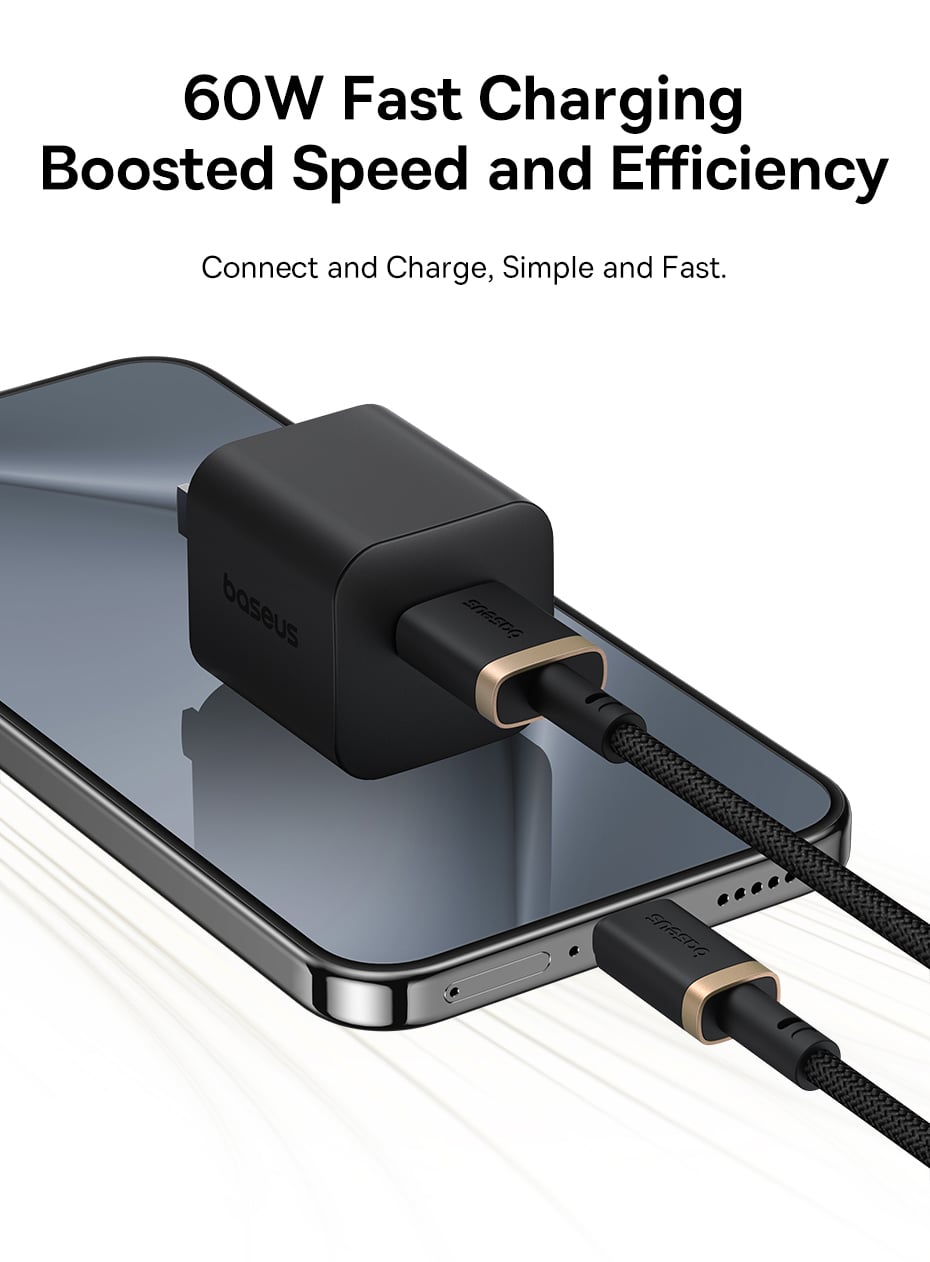 Cáp dữ liệu sạc nhanh Baseus Dura Series USB sang Type-C 60W 1m