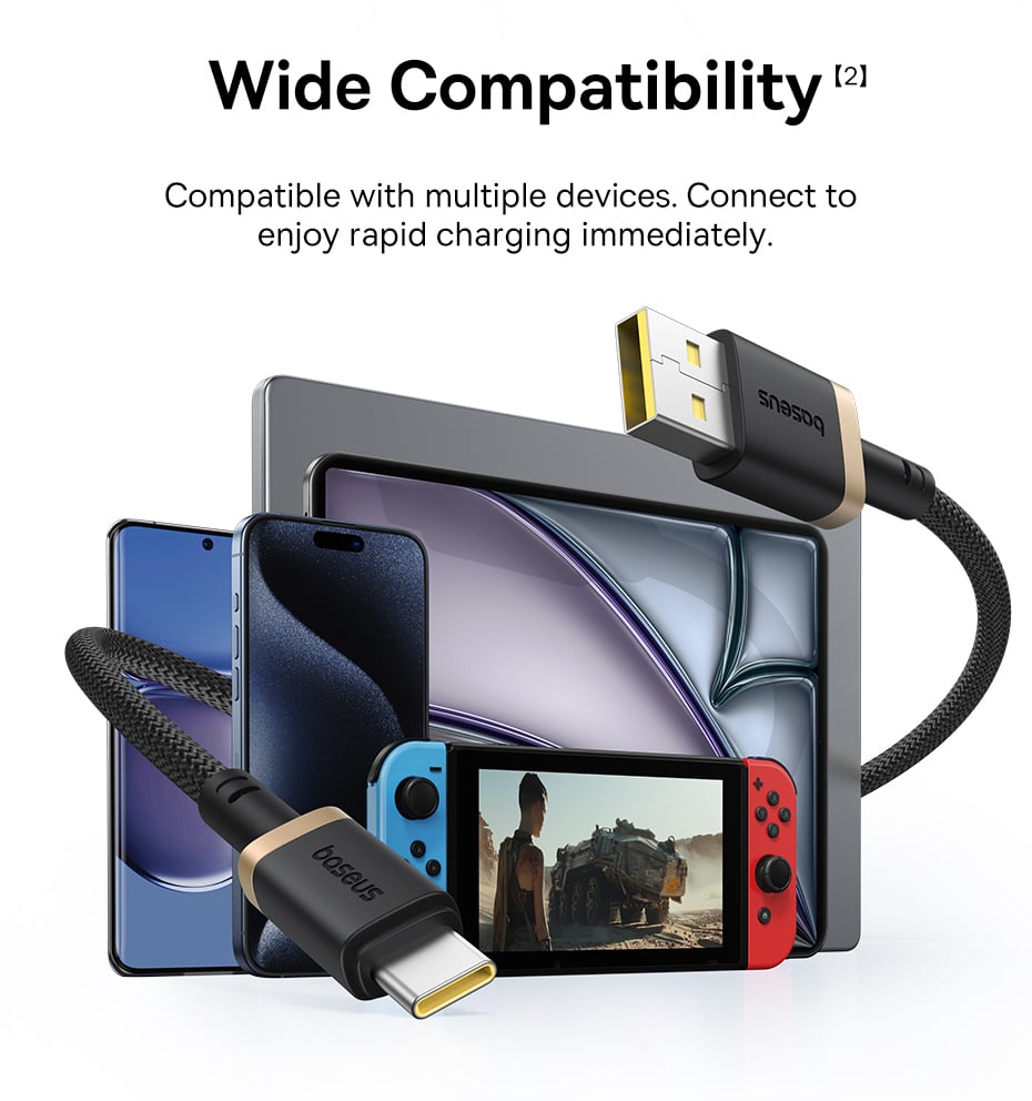 Cáp dữ liệu sạc nhanh Baseus Dura Series USB sang Type-C 60W 1m