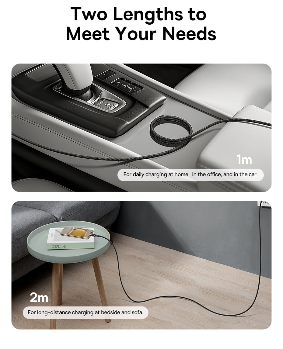 Cáp dữ liệu sạc nhanh Baseus Dura Series USB sang Type-C 60W 1m