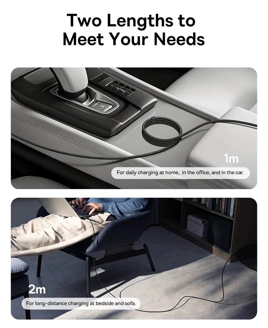 Cáp sạc nhanh Baseus Dura Series Type-C to Type-C 100W 1m