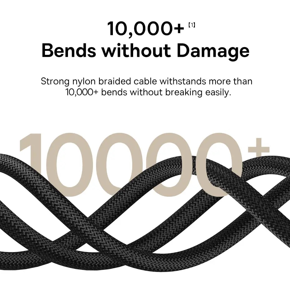 Cáp sạc nhanh Baseus Dura Series Type-C to Type-C 100W 1m