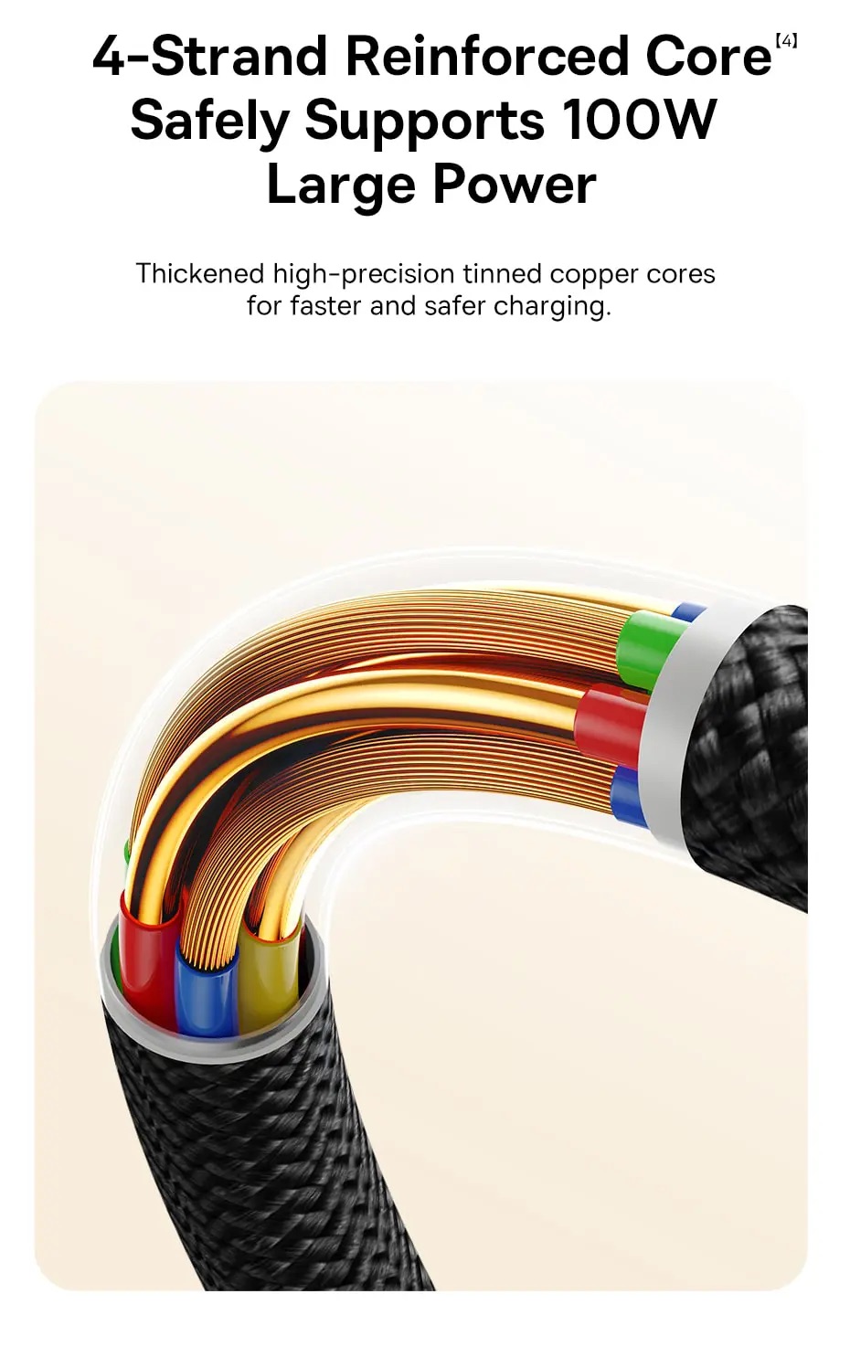 Cáp sạc nhanh Baseus Dura Series Type-C to Type-C 100W 1m