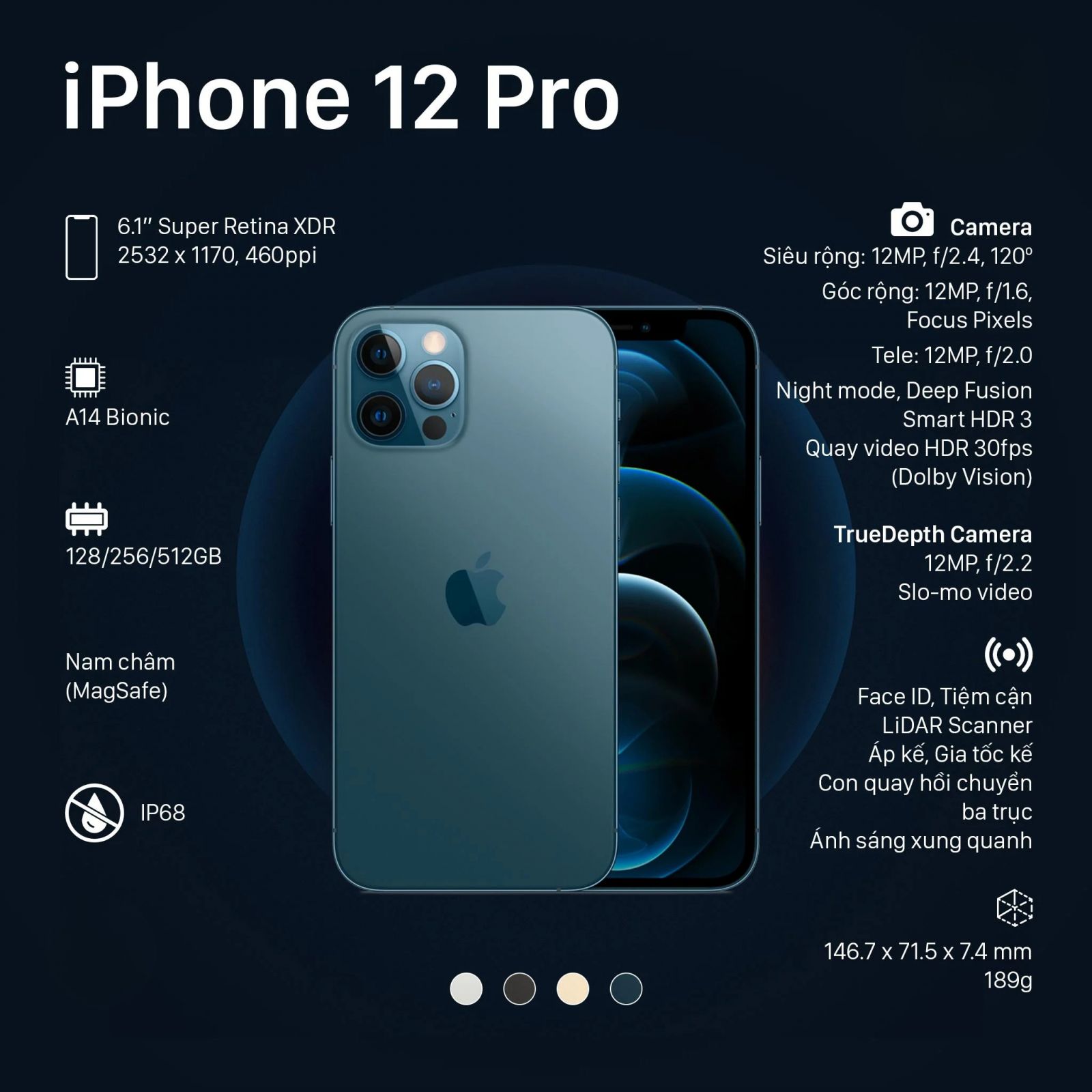 iPhone 12 Pro 128GB Cũ chính hãng