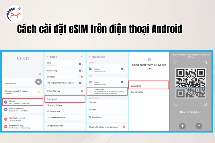 Cách cài đặt eSIM trên điện thoại Android