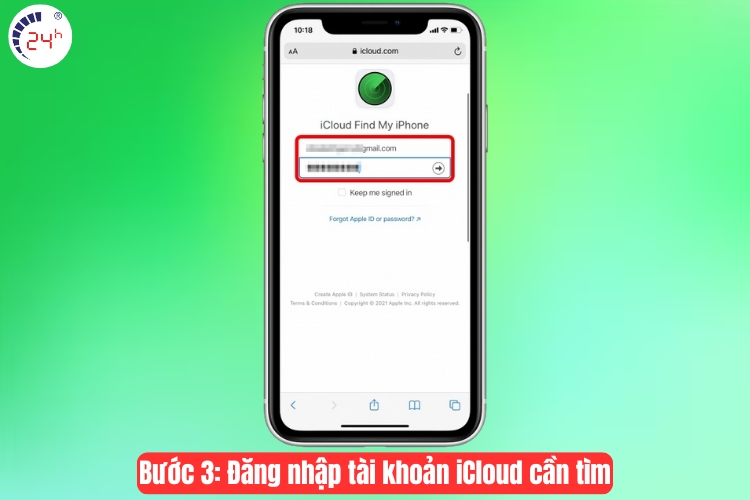 cách định vị iphone của người khác bằng icloud​ bước 3