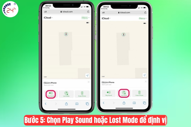 cách định vị iphone người khác bằng icloud​ bước 5