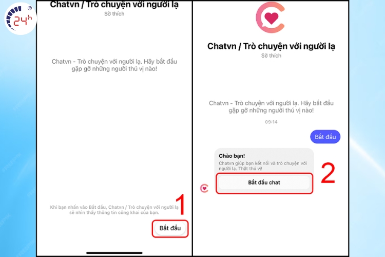 Chat với người lạ qua Chatvn bước 2