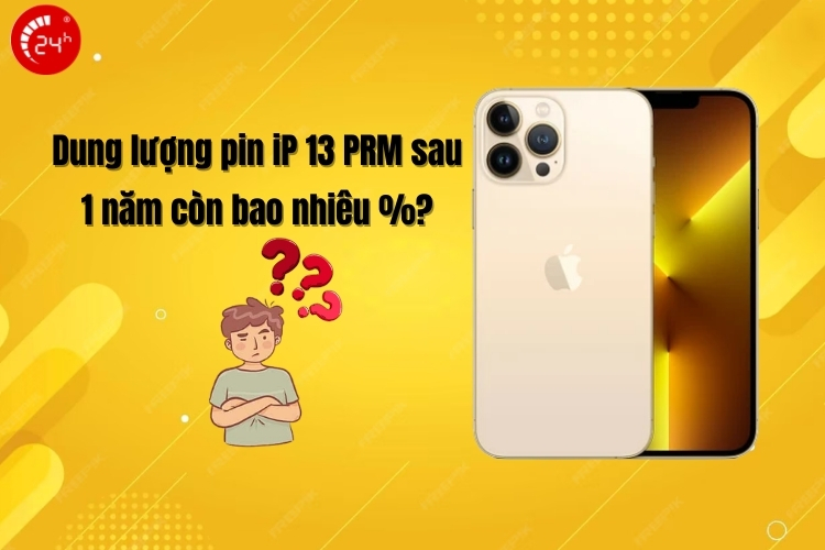 dung lượng pin iphone 13 pro max sau 1 năm