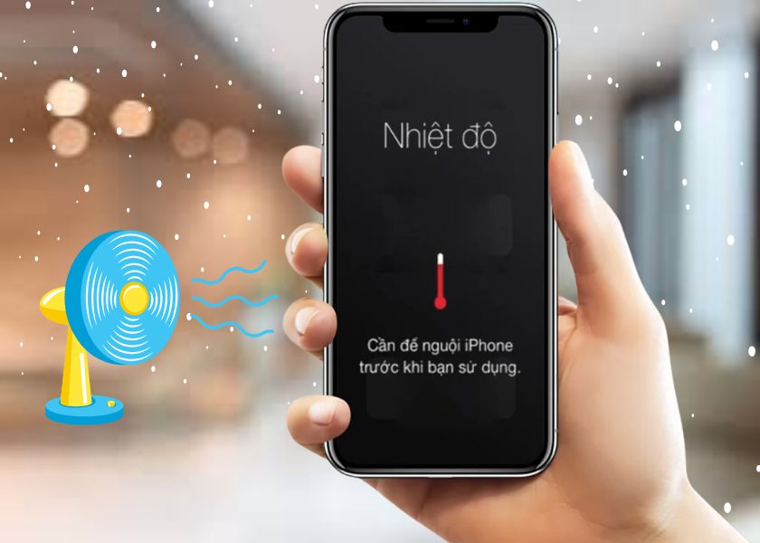 Tạm ngưng sử dụng và đặt máy ở nơi thoáng mát Tạm ngưng sử dụng và đặt máy ở nơi thoáng mát