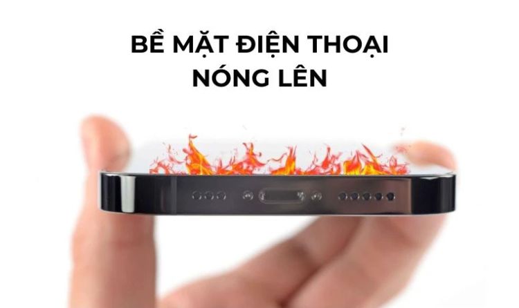 Thiết bị nóng rõ khi cầm trên tay Thiết bị nóng rõ khi cầm trên tay