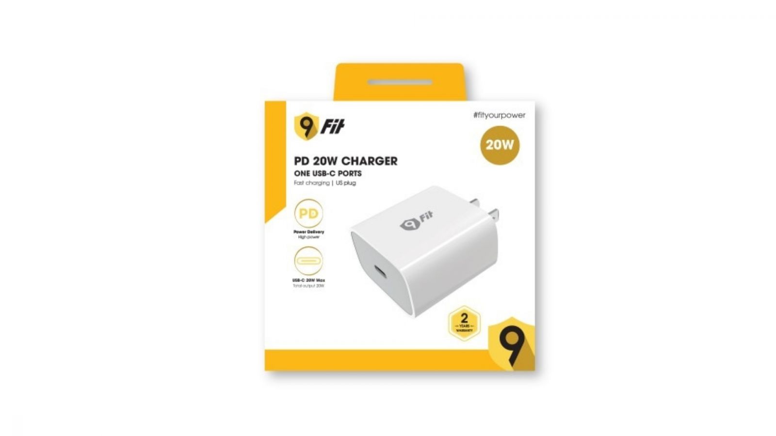 Sạc 9FIT PD 20W 1C White