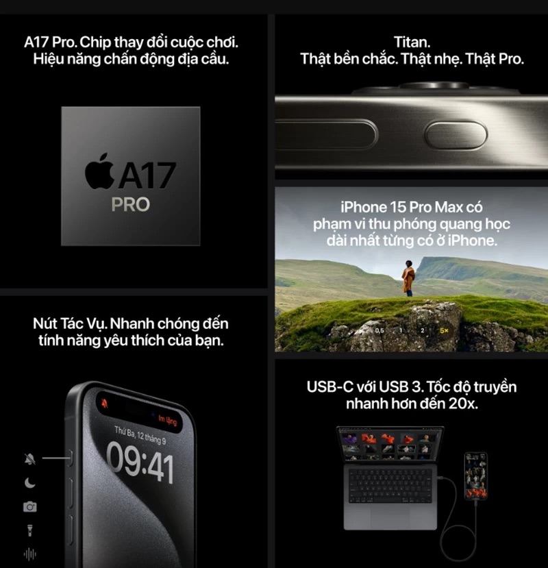 iPhone 15 Pro Max 512GB Cũ chính hãng