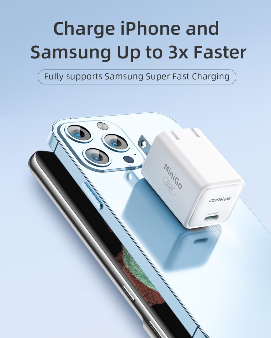 Sạc Nhanh Siêu Nhỏ Innostyle Minigo Gan II 30W PD/PPS Sạc Nhanh Siêu Nhỏ Innostyle Minigo Gan II 30W PD/PPS