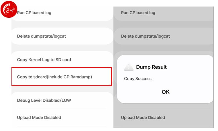 Kiểm tra qua SysDump