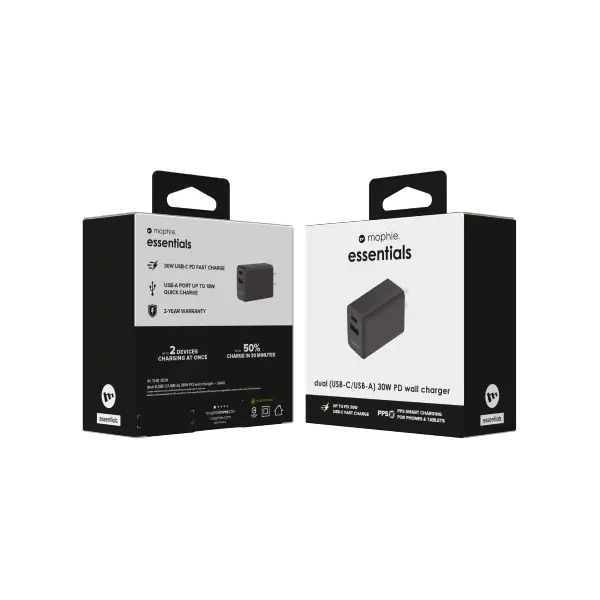 Cốc sạc Mophie Essential 1A1C PD 30W Cốc sạc Mophie Essential 1A1C PD 30W