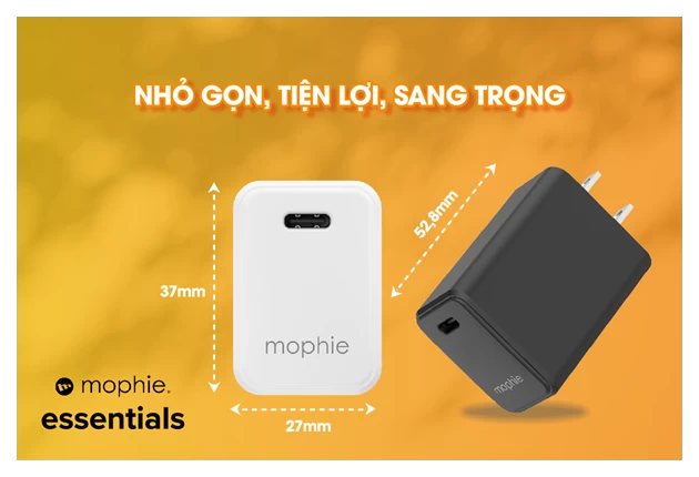 Sạc Mophie Essential PD 30W 1C Sạc Mophie Essential PD 30W 1C