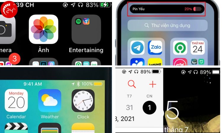 Ý nghĩa các màu pin iPhone