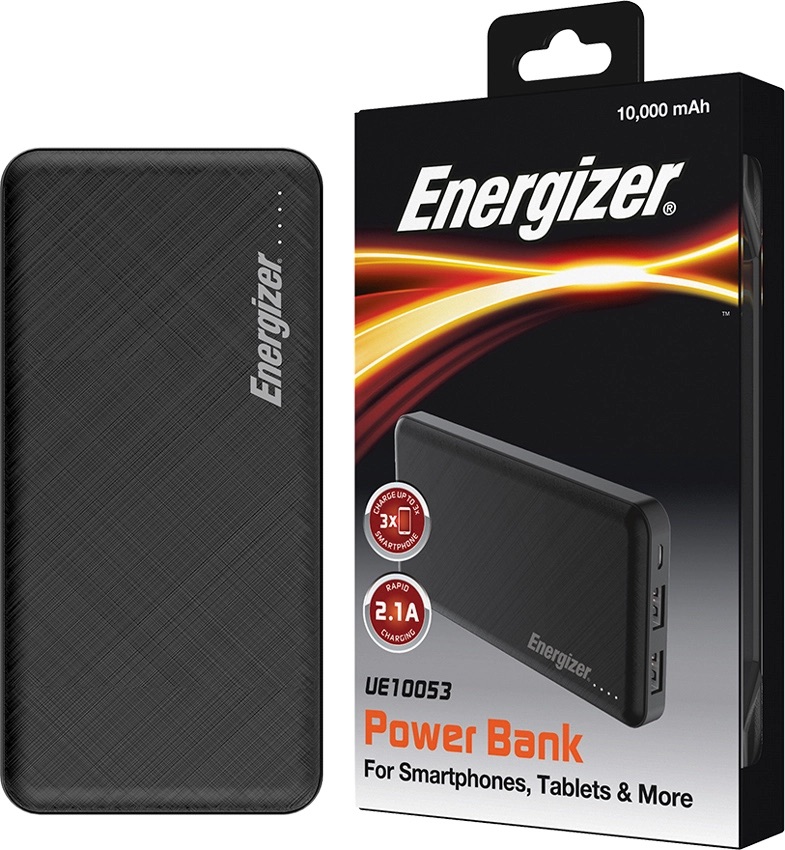 Sạc dự phòng Energizer 10000mAh /3.7V Li-Polymer - UE10053BK
