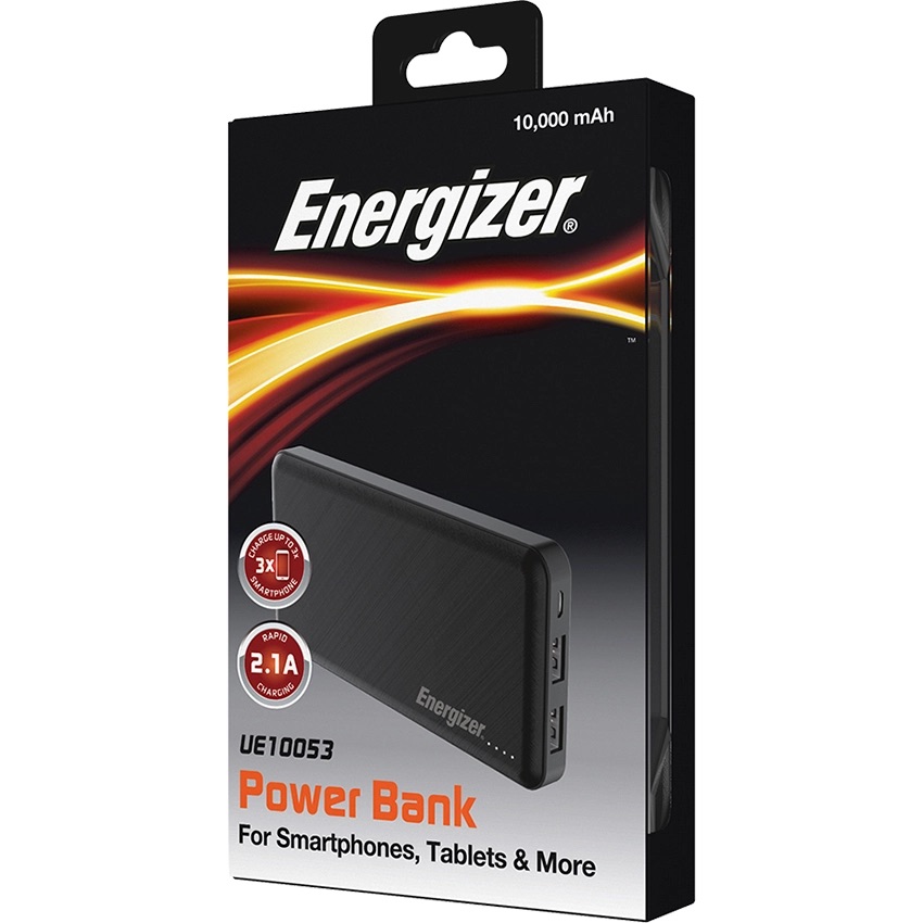 Sạc dự phòng Energizer 10000mAh /3.7V Li-Polymer - UE10053BK