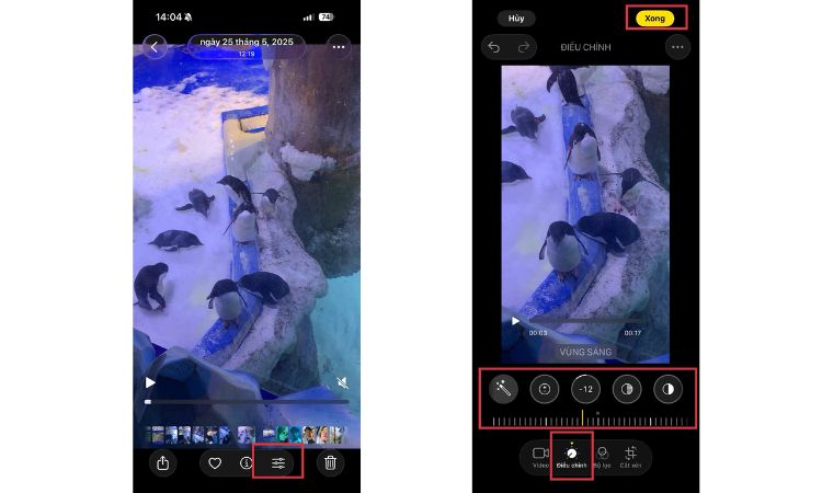 Sử dụng công cụ điều chỉnh