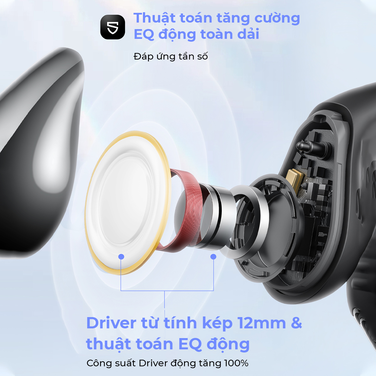 Tai nghe Bluetooth thể thao SoundPEATS Pearlclip Pro
