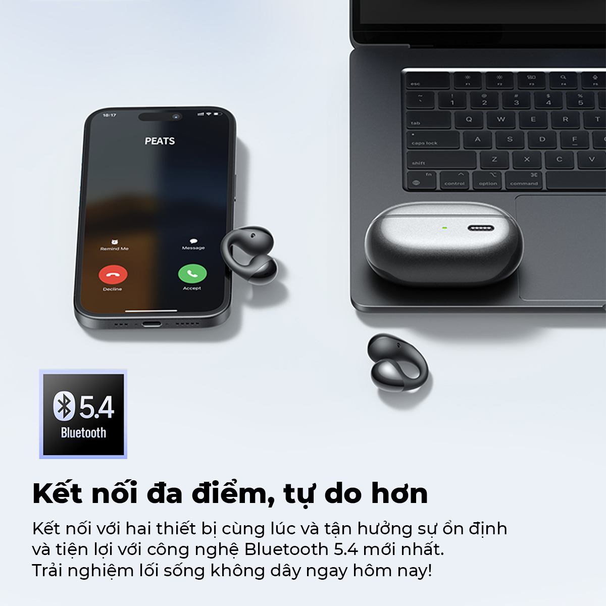 Tai nghe Bluetooth thể thao SoundPEATS Pearlclip Pro