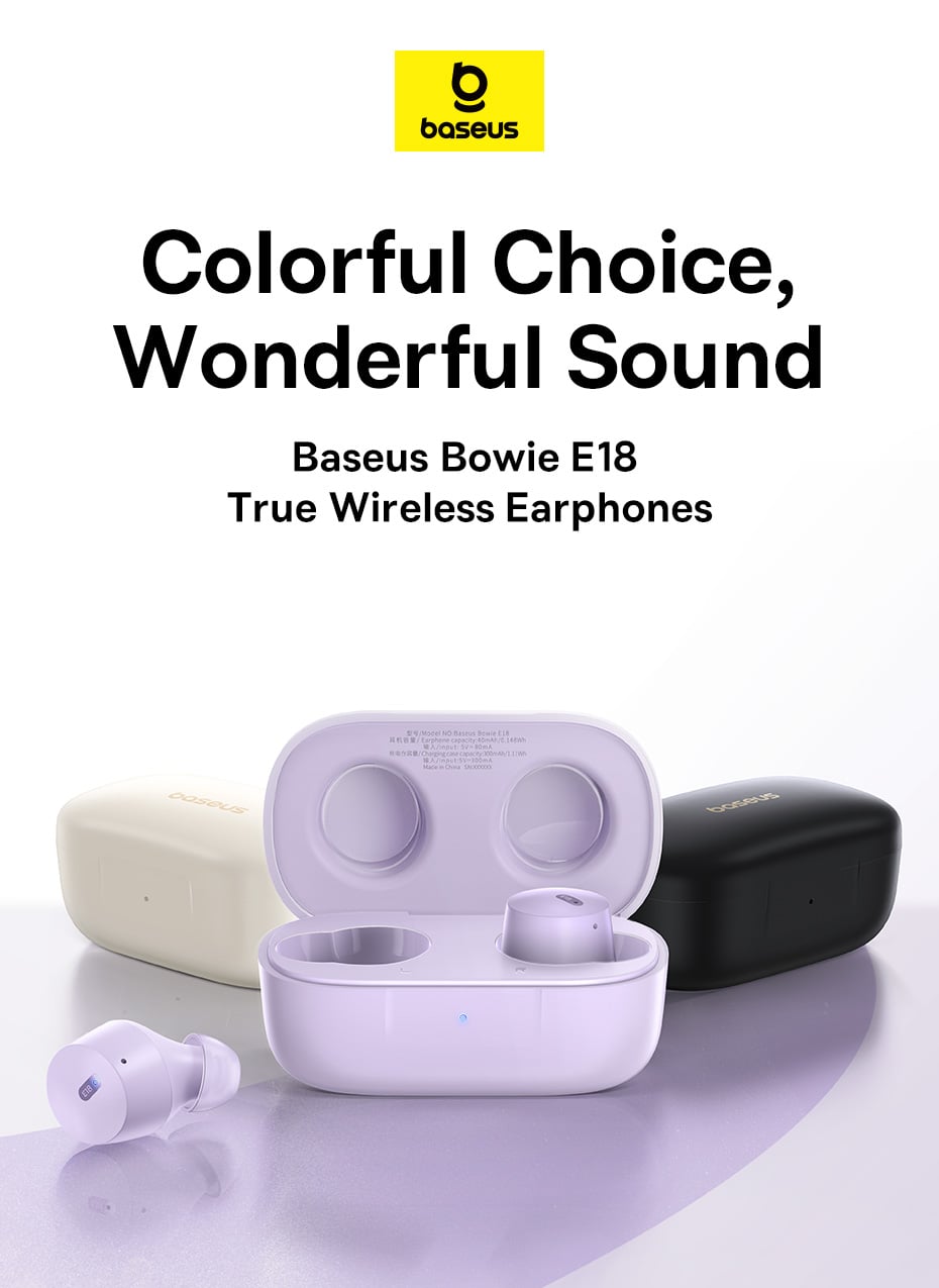 Tai nghe Bluetooth True Wireless Baseus Bowie E18 Tai nghe Bluetooth True Wireless Baseus Bowie E18